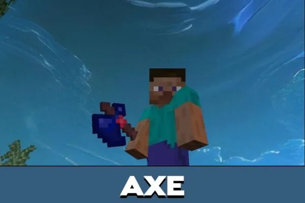 Axe from Blue Texture Pack for Minecraft PE