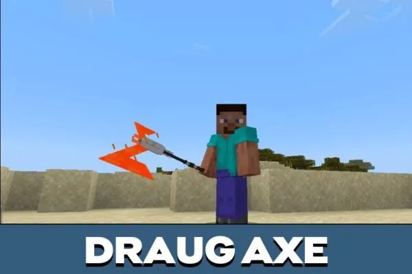 Axe from Cyber Craft Texture Pack for Minecraft PE