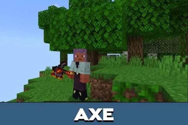 Axe from Magma Expansion Mod for Minecraft PE