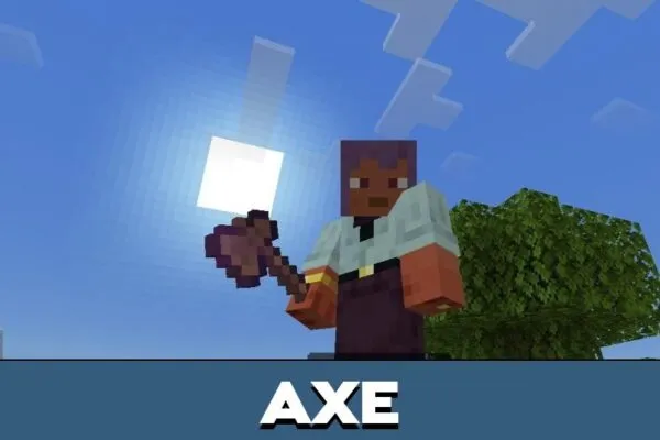 Axe from World Fabricator Mod for Minecraft PE