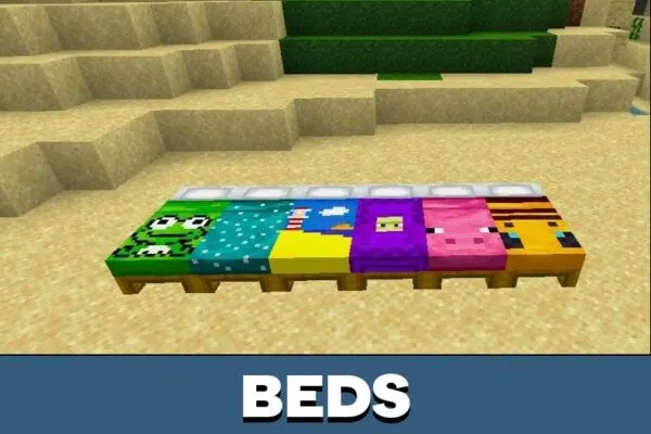 Beds from Ultramarine Texture Pack for Minecraft PE