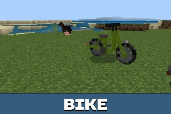 Bike from Simple Vehicles Mod for Minecraft PE