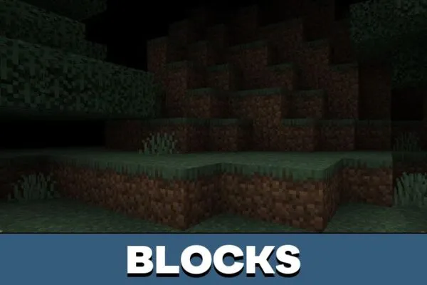 Blocks from Black Fog Texture Pack for Minecraft PE