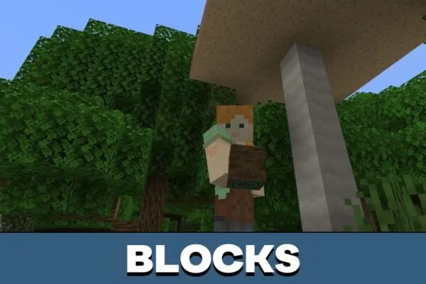 Blocks from Green Texture Pack for Minecraft PE