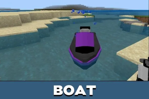 Boat from Simple Vehicles Mod for Minecraft PE