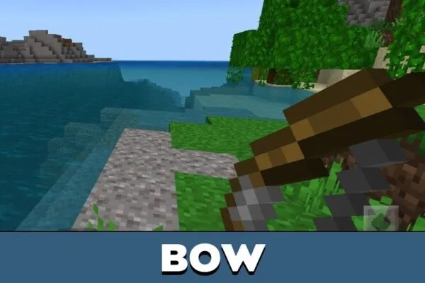 Bow from Hand Texture Pack for Minecraft PE