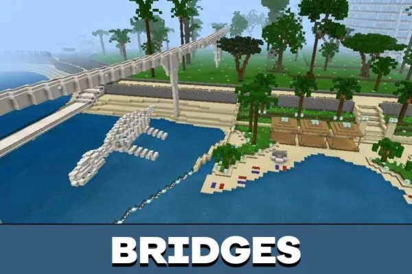 Bridges from Prehistoric Park Map from Minecraft PE