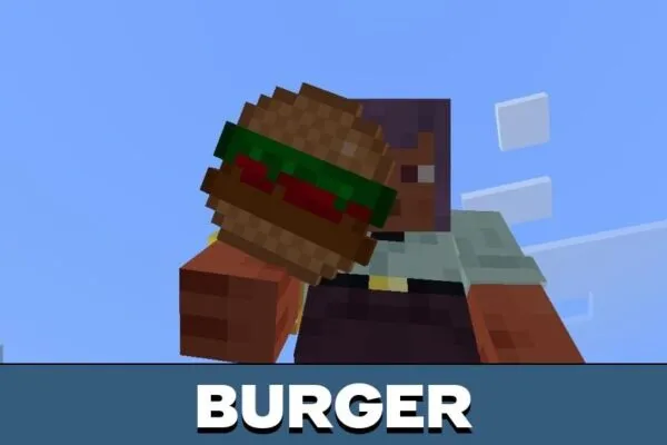 Burger from Food Texture Pack for Minecraft PE