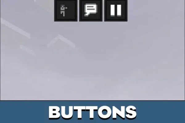 Buttons from Black Texture Pack for Minecraft PE