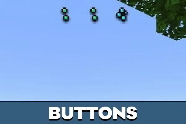 Buttons from Bubble Texture Pack for Minecraft PE