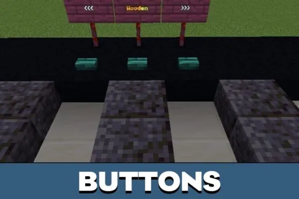 Buttons from Electric Piano Map for Minecraft PE