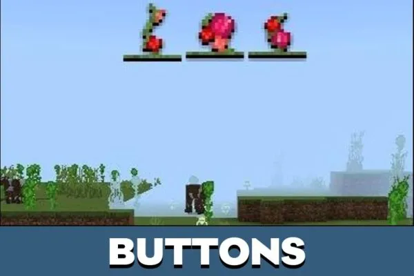 Buttons from Rosebut Texture Pack for Minecraft PE