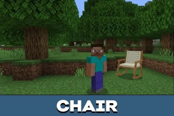 Chair from Household Furniture Mod for Minecraft PE