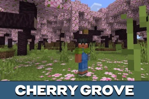 Cherry Grove from Solar Shader for Minecraft PE