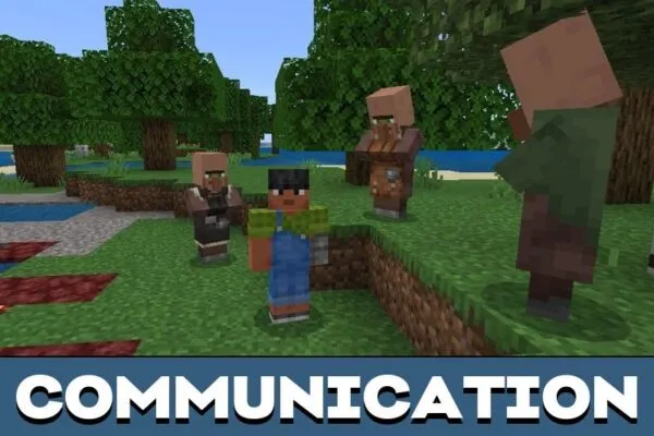 Communication from Talking Villagers Texture Pack for Minecraft PE