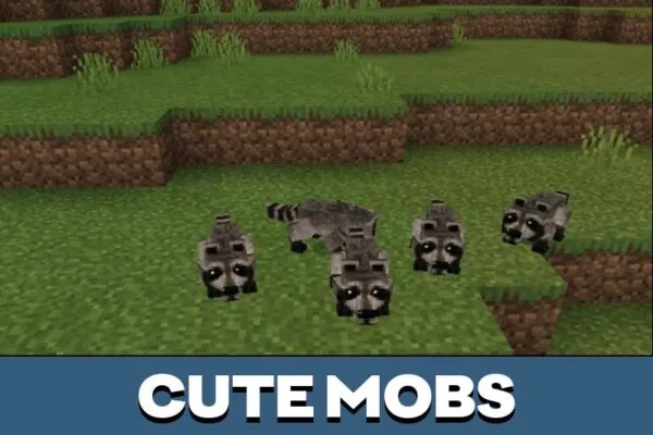 Mobs from Raccoon Mod for Minecraft PE