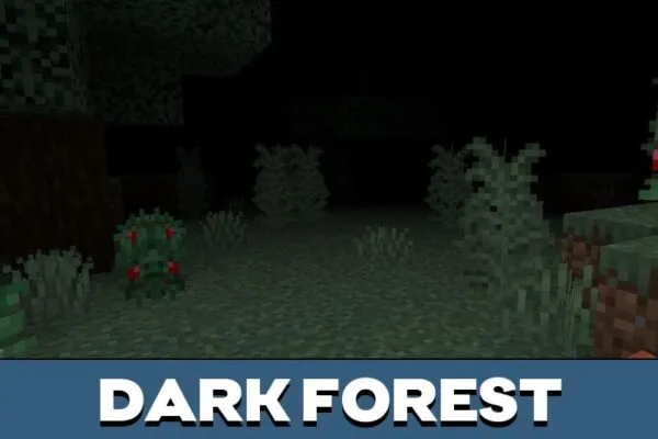 Dark Forest from Black Fog Texture Pack for Minecraft PE