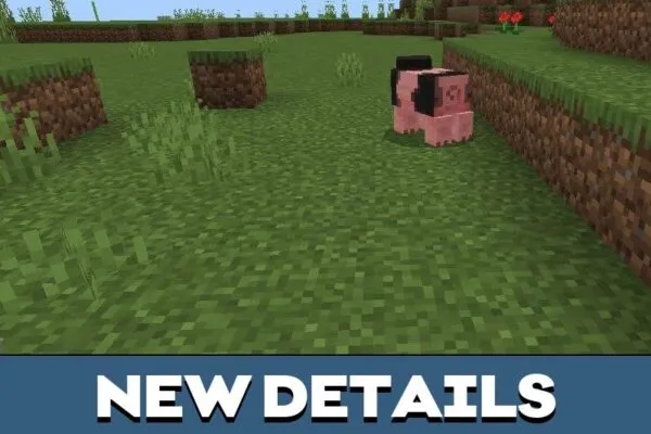 Details from Pig Mod for Minecraft PE