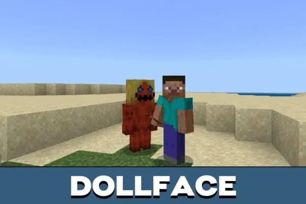 Dollface from Backrooms Mod for Minecraft PE