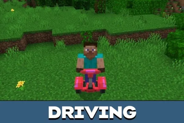 Driving from Segway Mod for Minecraft PE