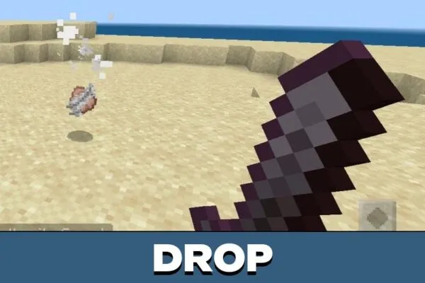 Drop from Log Clear Mod for Minecraft PE