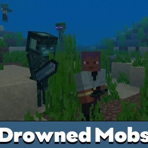 Drowned Mobs Mod for Minecraft PE