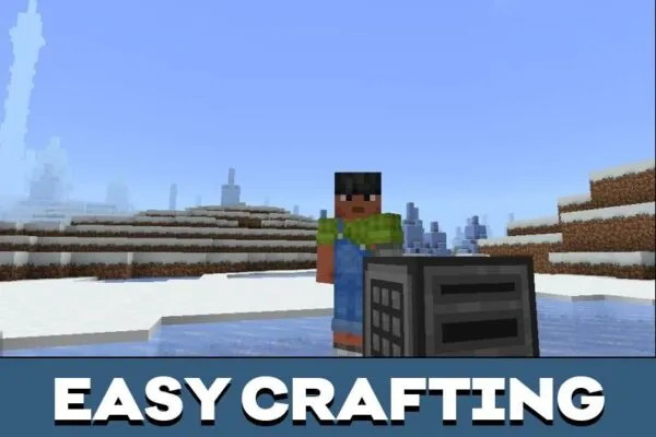 Easy Crafting from Autocrafter Mod for Minecraft PE