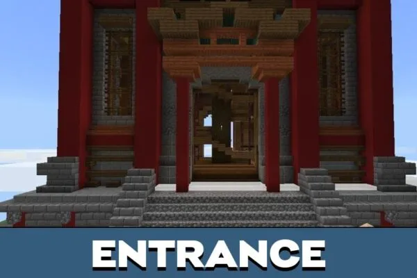 Entrance from Chinese Architecture Map for Minecraft PE