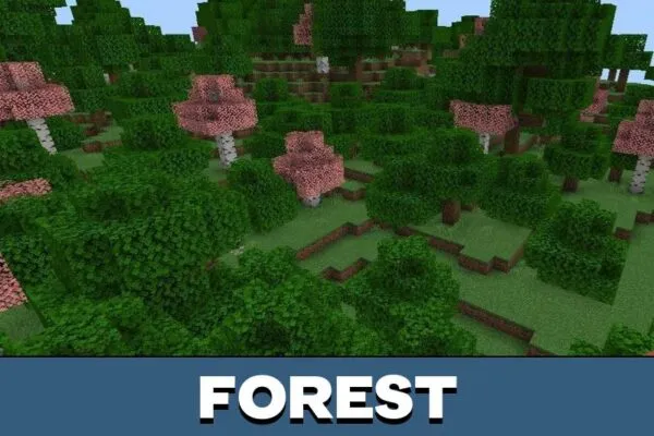 Forest from Flowers Texture Pack for Minecraft PE