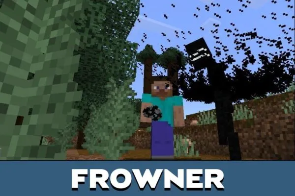 Frowner from Backrooms Mod for Minecraft PE