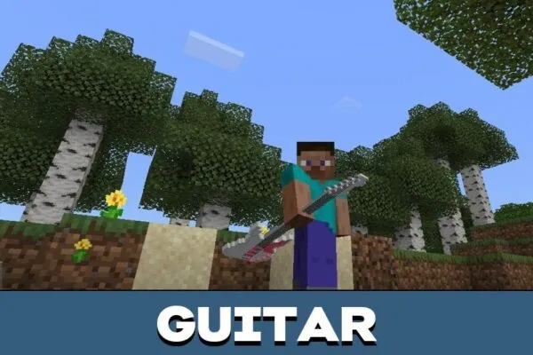 Guitar from Snoot Craft Mod for Minecraft PE