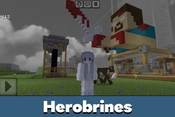 Herobrines from Techno Games Map for Minecraft PE
