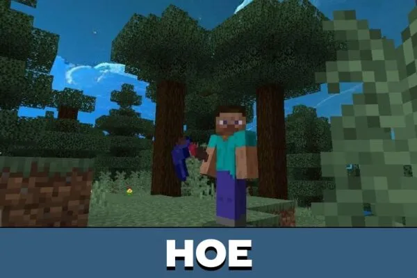 Hoe from Blue Texture Pack for Minecraft PE