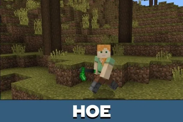 Hoe from Green Texture Pack for Minecraft PE