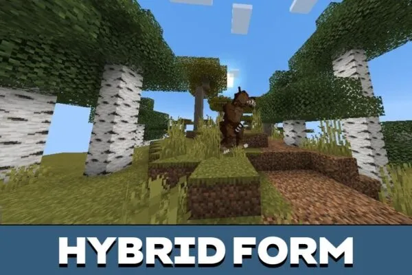 Hybrid Form from Werewolves Mod for Minecraft PE