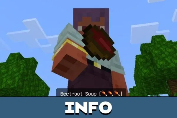 Info from Food Texture Pack for Minecraft PE