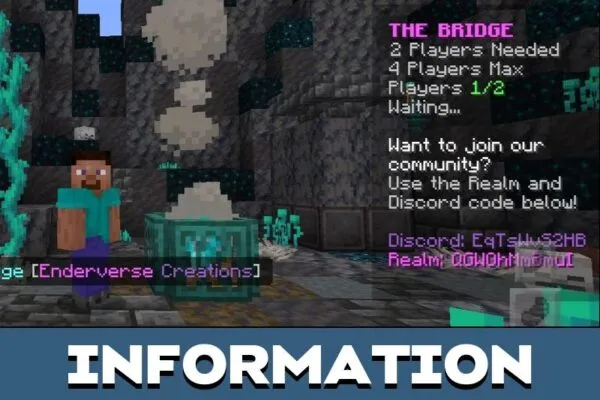 Information from Bridge Map for Minecraft PE