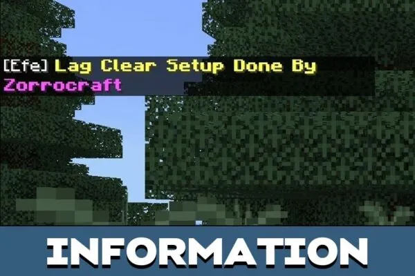 Information from Log Clear Mod for Minecraft PE