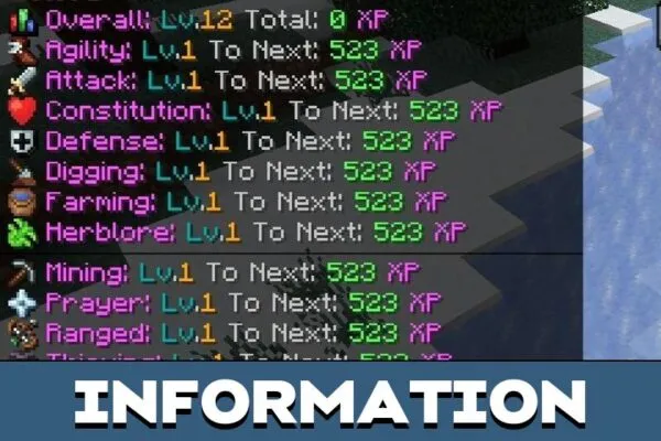 Information from Runecraft Mod for Minecraft PE