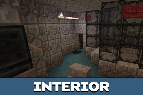 Interior from Mission to Lunotopy Map for Minecraft PE