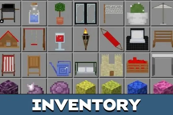 Inventory from Household Furniture Mod for Minecraft PE