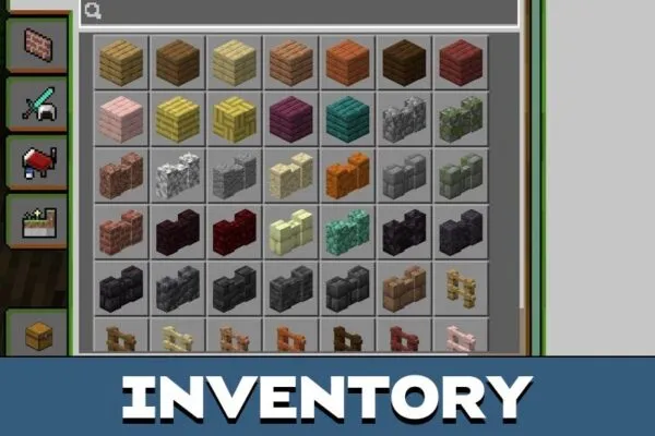 Inventory from MCOLD Texture Pack for Minecraft PE