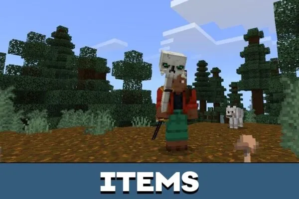 Items from Air Magic Mod for Minecraft PE