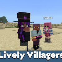 Lively Villagers Mod for Minecraft PE