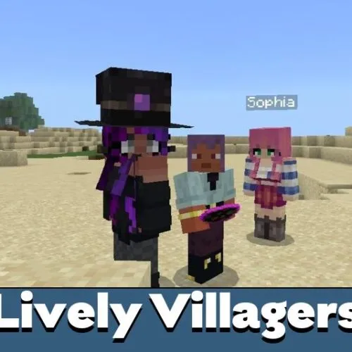 Lively Villagers Mod for Minecraft PE