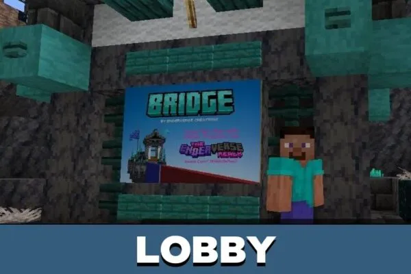 Lobby from Bridge Map for Minecraft PE