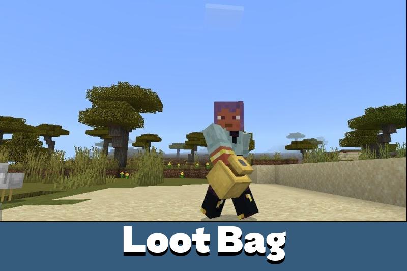 Download Loot Bag Mod for Minecraft PE Loot Bag Mod for MCPE