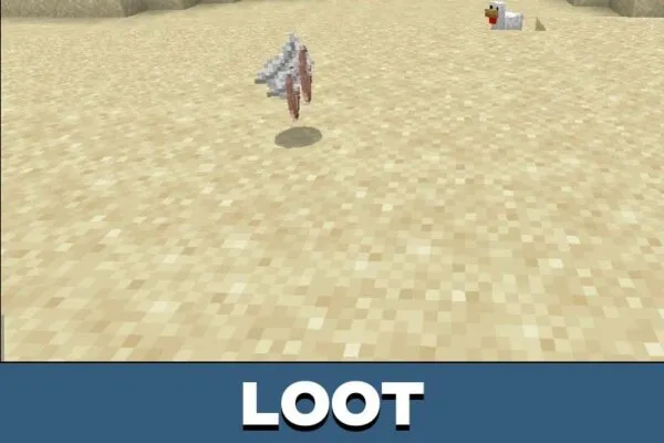 Loot from Log Clear Mod for Minecraft PE