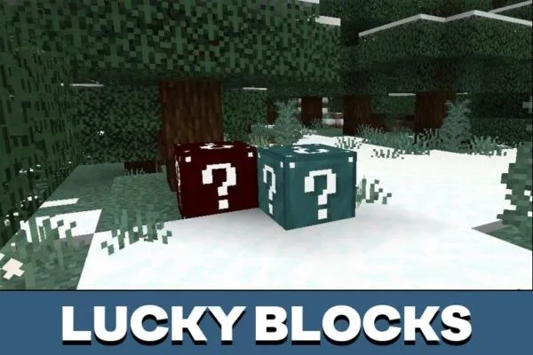 Lucky Blocks from Weapon Combiner Mod for Minecraft PE