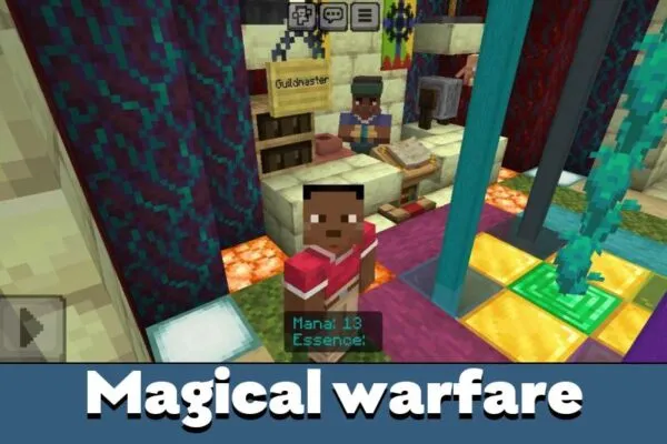 Magical Warfare from from Magic Madness Mod for Minecraft PE